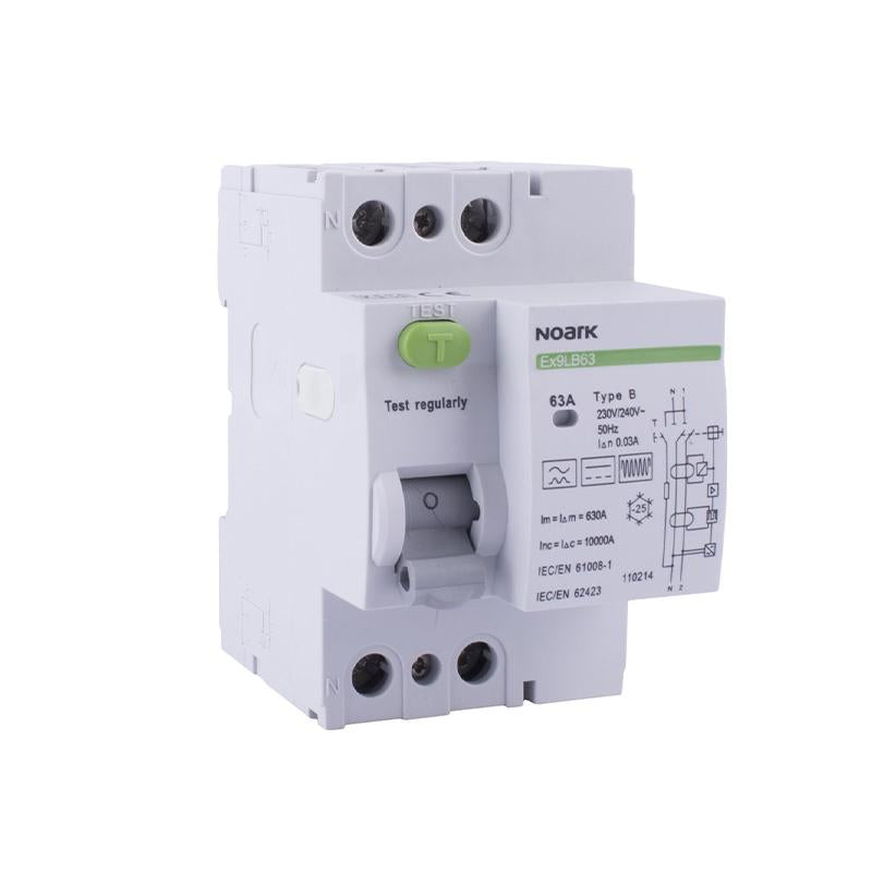 Noark 110219 Fehlerstrom-Schutzschalter Ex9LB63 Typ B 1P+N