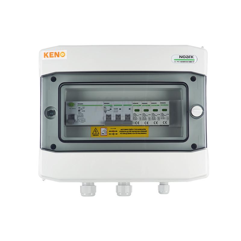 Anschlussverteiler AC mit Überspannungsschutz Typ 2, 32A 3-phasig, RCD 300mA Typ A