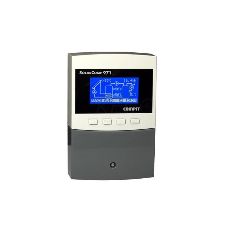 Compit SC971 Solarregler PWM Steuerung LCD Anzeige