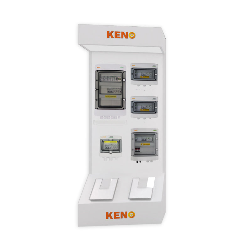 KENO KENO_STAND_COMBINER_BOXES Demonstrationsstaender mit Anschluesse