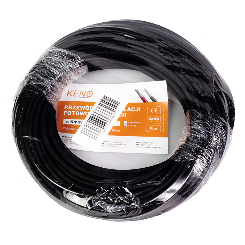KENO PV-Kabel 6mm² Schwarz 50m | Solarmodul | kaufen