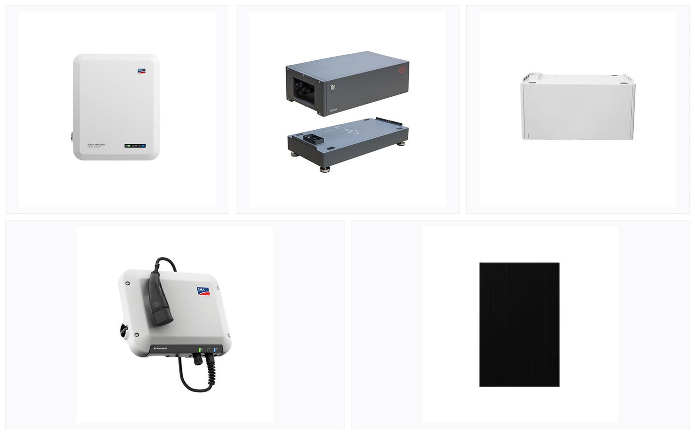 BYD + SMA Premium-Set ~10 kWp | PV + SMA 8 kW + 10 kWh + 22 kW Wallbox | Stromspeicher Wallbox | kaufen
