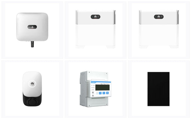 HUAWEI Premium-Set ~10 kWp | PV + Wechselrichter + 10 kWh Speicher + Wallbox | Wechselrichter Stromspeicher | kaufen